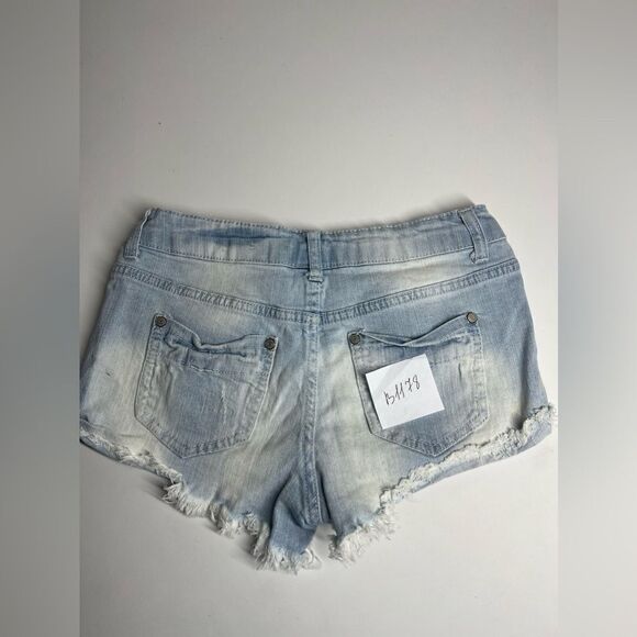 Blue Asphalt Jeans Distressed Ripped Booty Raw Hem Size 3 - Picture 8 of 8